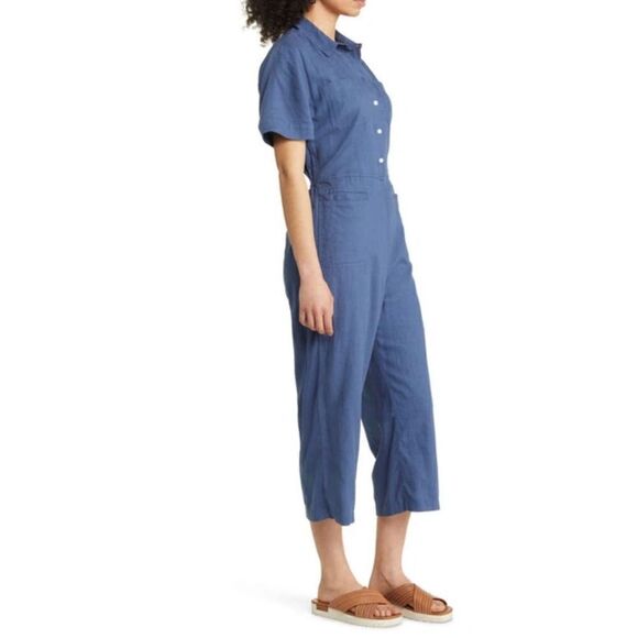 Caslon Linen Blend Utility Jumpsuit - Picture 2 of 8